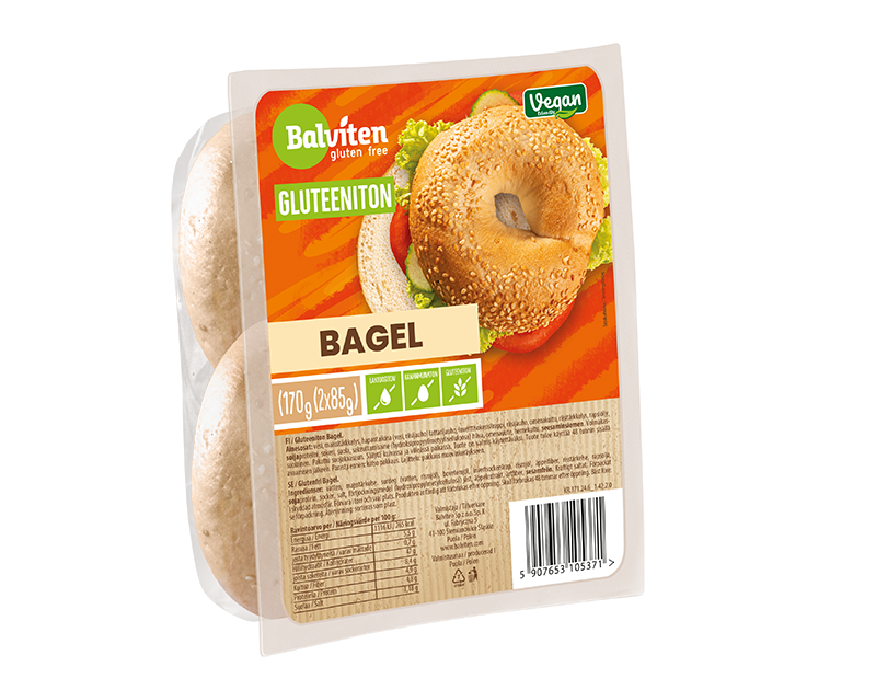 Balviten Gluteeniton Bagel 2 x 85 g x 4