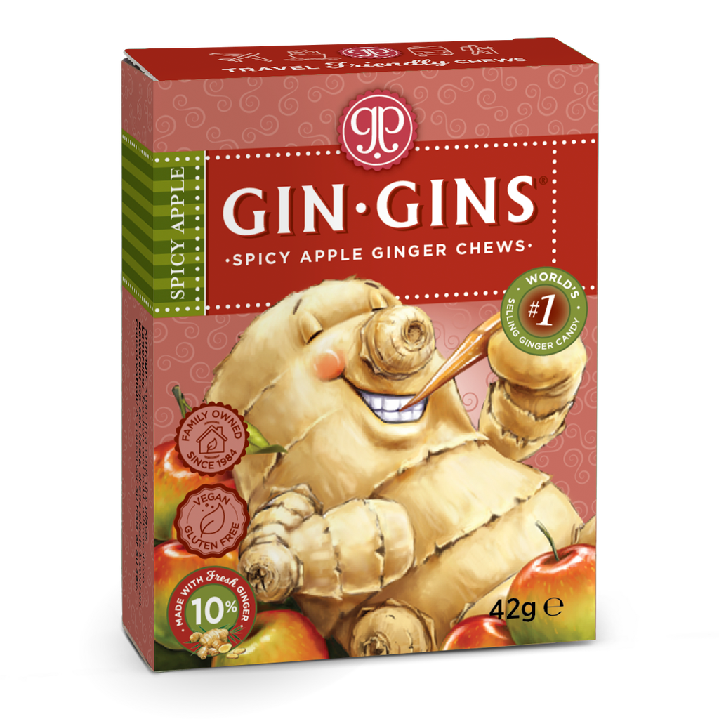 Gin Gins Omena Inkiväärimakeinen 42g x 24
