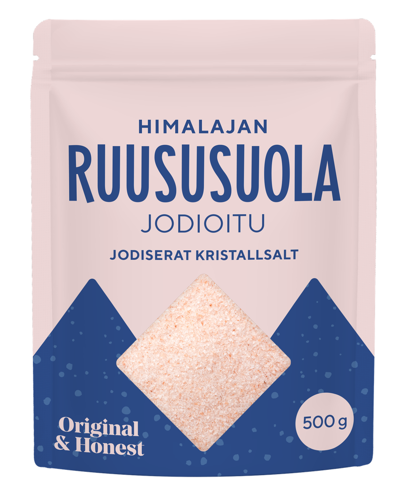 Original & Honest Himalajan Ruususuola hieno, jodioitu 10 x 500 g