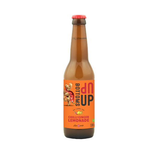 [83342] Bottoms Up Luomu Chili Inkivääri Lemonade 330ml x 12 (KLP 0,10€) PL-EKO-07