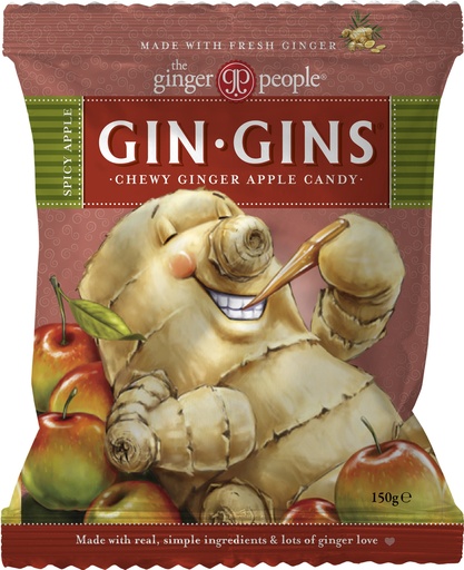 [94503] Gin Gins Omena Inkiväärimakeinen 150g x 12
